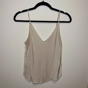 Abercrombie Satin Cream V-Neck Cami